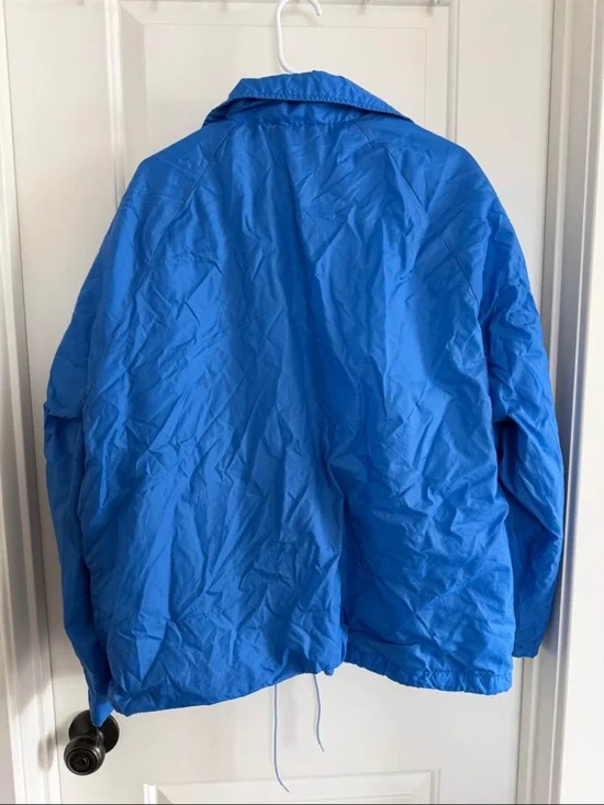 Blue Windbreaker Jacket for Men - Picture 2 of 4